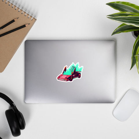 Burning Lambo Sticker