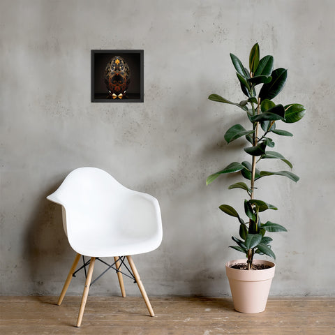 Zillionaire Egg Onyx Art Print ⬥ Framed