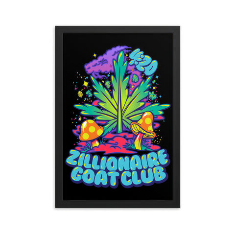 ZGC Blacklight Art Print ⬥ Framed