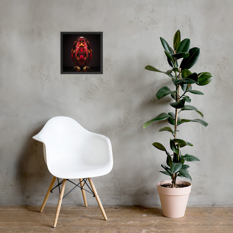 Zillionaire Egg Ruby Art Print ⬥ Framed