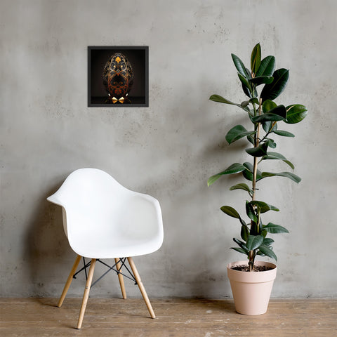 Zillionaire Egg Onyx Art Print ⬥ Framed