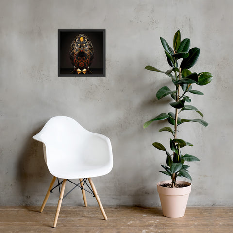 Zillionaire Egg Onyx Art Print ⬥ Framed
