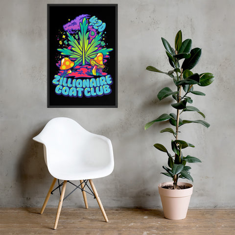 ZGC Blacklight Art Print ⬥ Framed