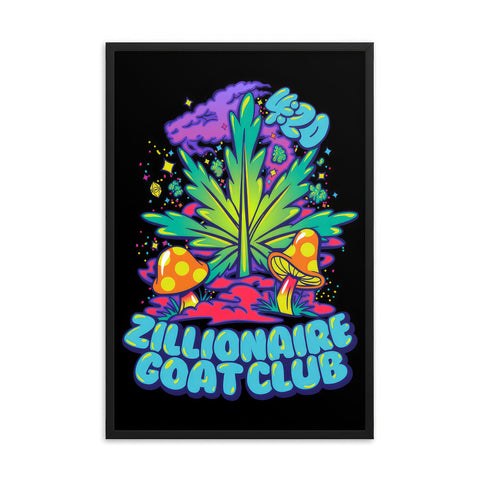 ZGC Blacklight Art Print ⬥ Framed