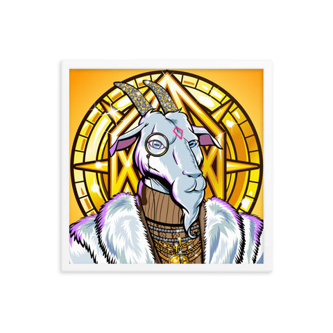 Custom ZiLLY GOAT Art Print ⬥ Framed