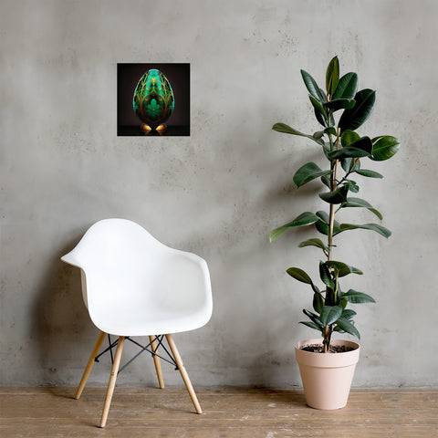 Zillionaire Egg Emerald Art Print