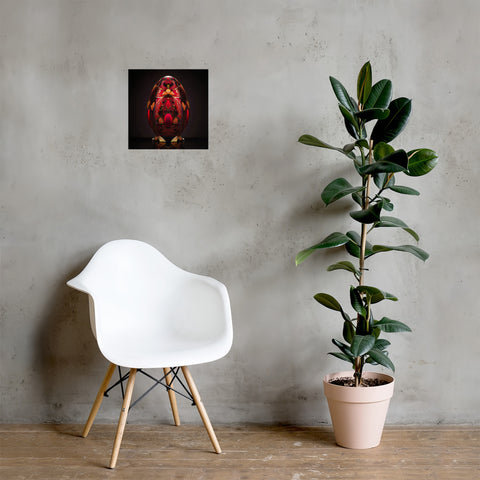 Zillionaire Egg Ruby Art Print