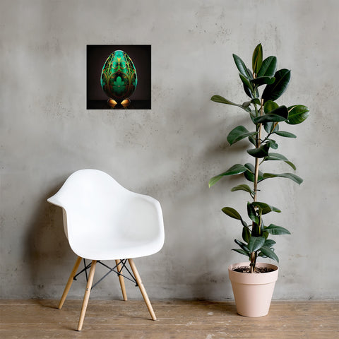 Zillionaire Egg Emerald Art Print