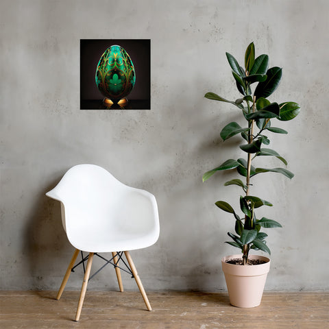 Zillionaire Egg Emerald Art Print