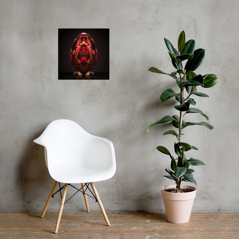 Zillionaire Egg Ruby Art Print