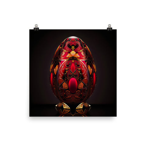 Zillionaire Egg Ruby Art Print