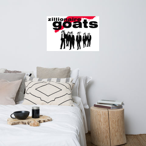 Reservoir Goats Art Print