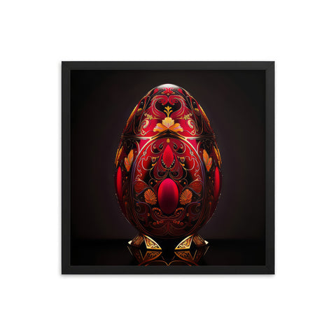 Zillionaire Egg Ruby Art Print ⬥ Framed