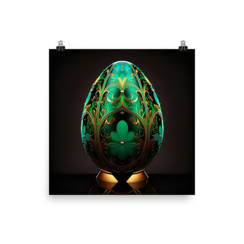 Zillionaire Egg Emerald Art Print