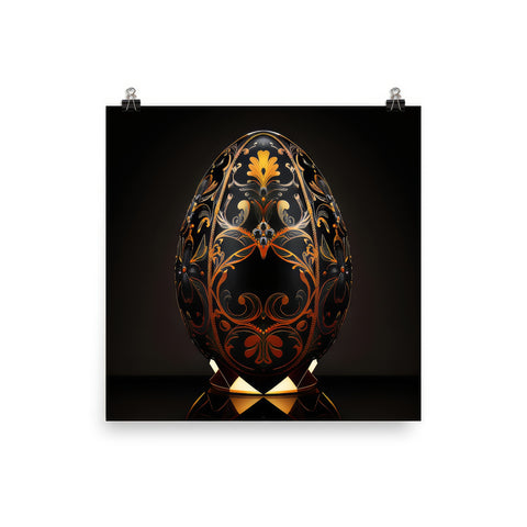 Zillionaire Egg Onyx Art Print